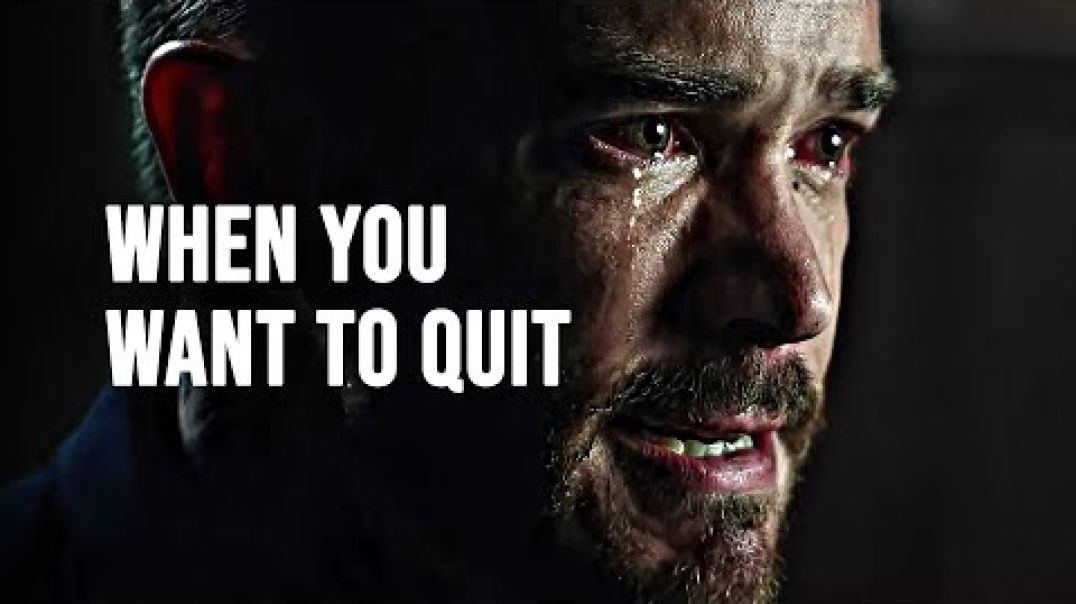 ⁣WHEN YOU WANT TO QUIT - Motivational Speech 2021