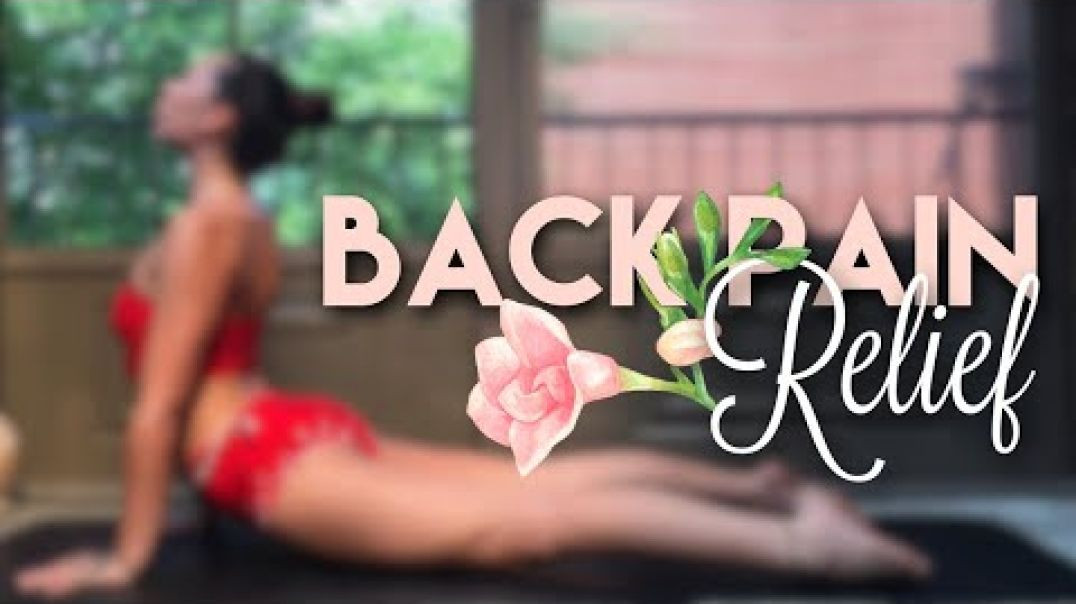 ⁣Yoga For Lower Back Pain _ Beginner Yoga