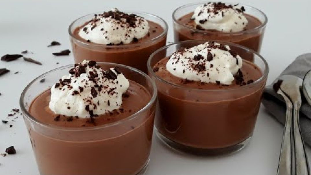 ⁣Chocolate Mousse Recipe _ Only 4 Ingredients Chocolate Mousse