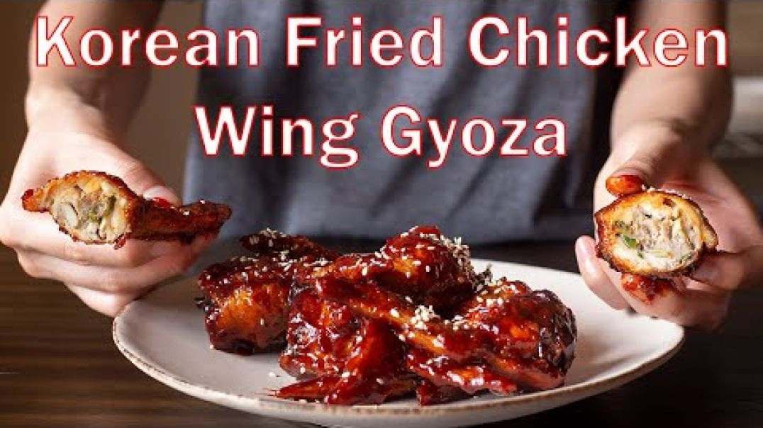 ⁣Korean Fried Chicken Wing Gyoza _ Inspired by Food Wars (Shokugeki No Soma)