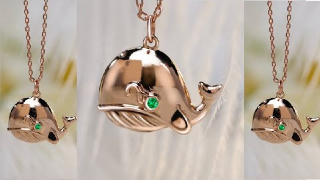 How to Make a Rose Gold Whale Necklace