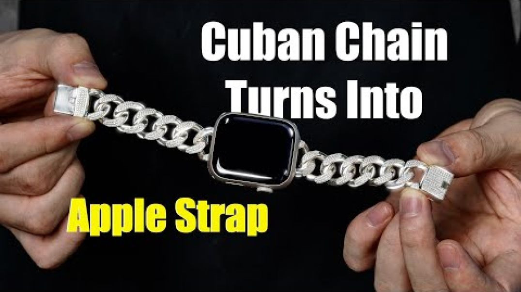 ⁣I Turn A Cuban Chain Into An Apple Watch Strap