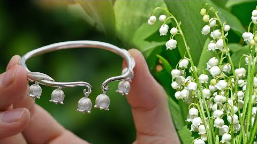 ⁣How to Make a Lily of the Valley Bracelet