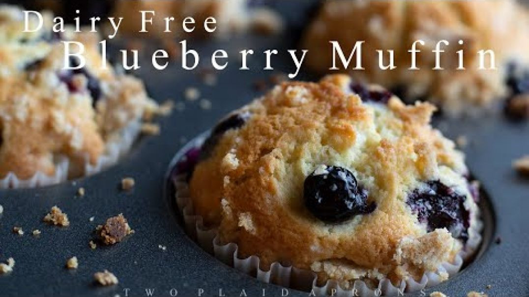 ⁣How To Make Blueberry Muffins _ Dairy Free