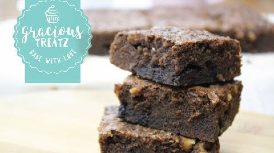 ⁣Best Fudge Chocolate Walnut Brownies