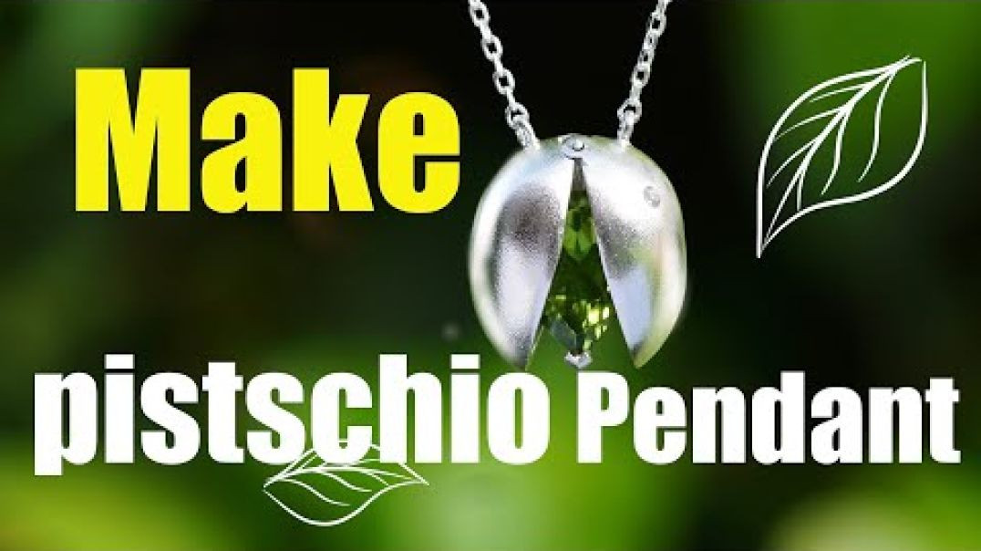 ⁣Make pistachio Pendant｜I made a pistachio Pendant with green gems