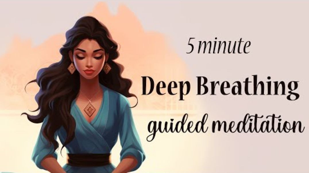 ⁣5 Minute Deep Breathing Guided Meditation