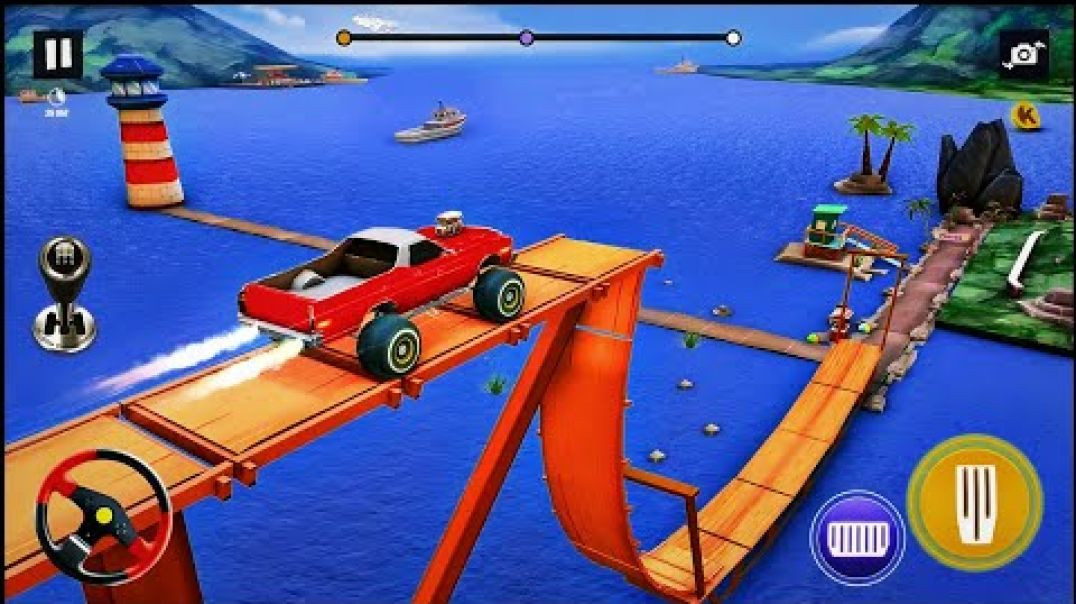 ⁣Ramp Impossible Monster Car Driving - Ramp Car Race Master 3D - Android Gameplay