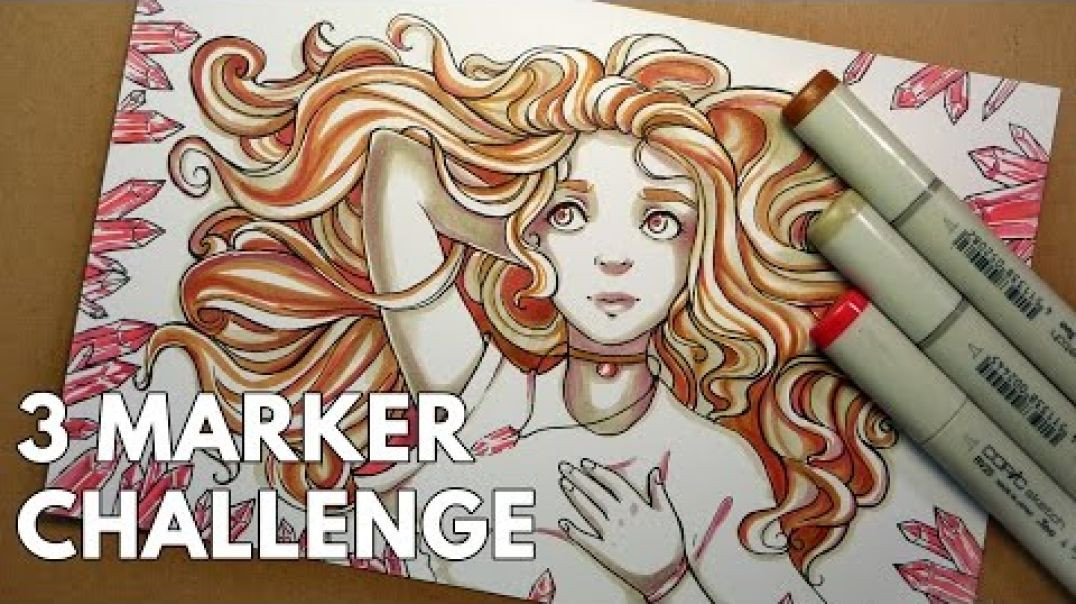 ⁣THREE MARKER CHALLENGE! (again!)