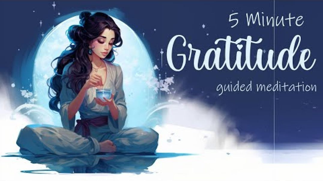 ⁣5 Minute Gratitude Meditation