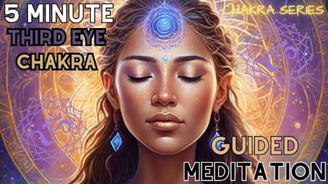 ⁣Third Eye Chakra Guided Meditation - Ignite Intuition 5 Minute Morning Meditation Chakra Activation